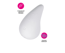 Вибромассажер в форме капли Satisfyer Dew Drop, белый