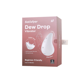 Вибромассажер в форме капли Satisfyer Dew Drop, белый