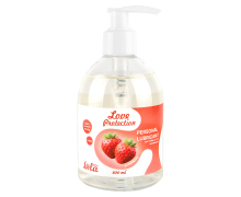 Увлажняющий лубрикант на водной основе с ароматом клубники Love Protection Strawberry, 300 мл