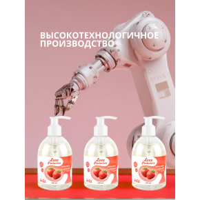 Увлажняющий лубрикант на водной основе с ароматом клубники Love Protection Strawberry, 300 мл