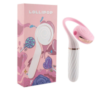Женский вибратор с вакуумной стимуляцией Lollipop, розовый