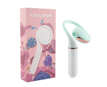 Женский вибратор с вакуумной стимуляцией Lollipop, мятный
