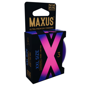 Презервативы увеличенного размера Maxus XXL X-Edition, 3 шт.