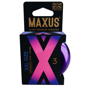 Презервативы увеличенного размера Maxus XXL X-Edition, 3 шт.