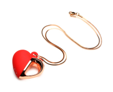 Ожерелье с подвеской-вибратором 10X Vibrating Silicone Heart Necklace