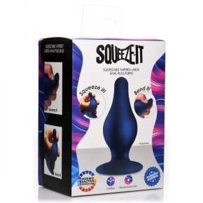 Анальная пробка Squeezable Tapered Large Anal Plug