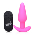 Анальная вибропробка с пультом ДУ 21X Remote Control Vibrating Silicone Butt Plug