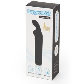 Вибропуля с ушками Rechargeable Rabbit Ears Bullet Vibrator, черная