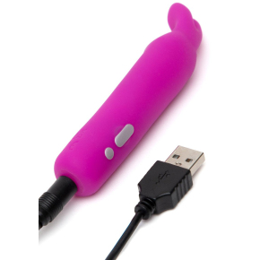 Вибропуля с ушками Rechargeable Rabbit Ears Bullet Vibrator, лиловая