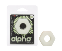 Эрекционное кольцо из жидкого силикона California Exotic Novelties Alpha Glow-In-The-Dark Liquid Silicone Prolong Sexagon Ring