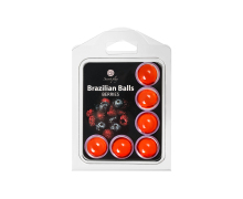 Набор из 6 шариков с массажным маслом с ароматом ягод Brazilian Balls