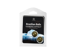 Набор из 2 шариков с массажным маслом с ледяным эффектом Brazilian Balls