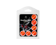 Набор из 6 шариков с массажным маслом с ароматом вишни Brazilian Balls