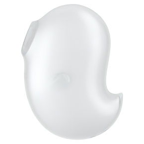 Вакуум-волновой стимулятор клитора с вибрацией Satisfyer Cutie Ghost, белый