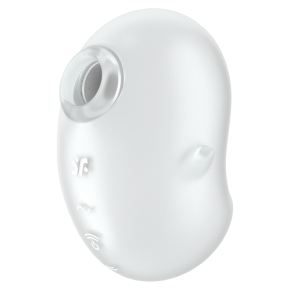 Вакуум-волновой стимулятор клитора с вибрацией Satisfyer Cutie Ghost, белый
