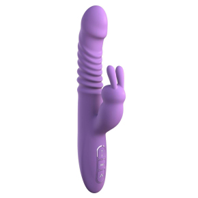 Вибратор-кролик с поступательными движениями Her Thrusting Silicone Rabbit