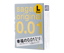 Полиуретановые презервативы Sagami Original 0.01 L-size, 2 шт.