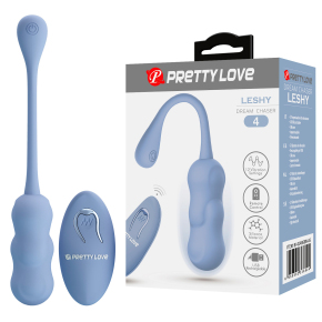 Виброяйцо с пультом ДУ Pretty Love Leshy, голубое