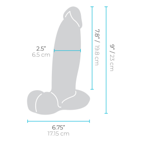 Анальный фаллоимитатор Slipskin 9’’ Girthy