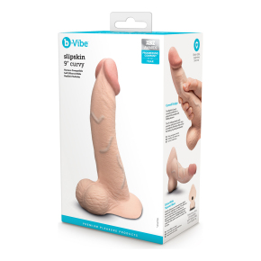 Анальный фаллоимитатор Slipskin 9’’ Curvy
