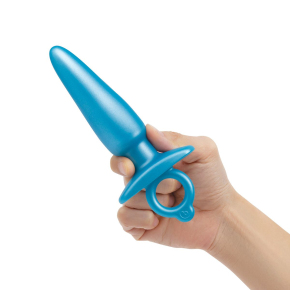 Анальная пробка с кольцом Sleek Tapered Silicone Plug