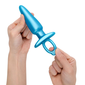 Анальная пробка с кольцом Sleek Tapered Silicone Plug