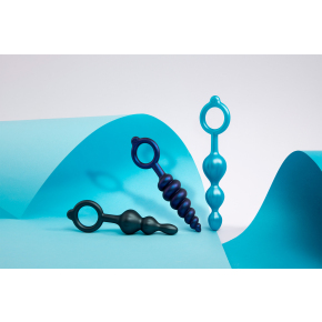 Набор из 3 силиконовых анальных стимуляторов b-Vibe Beaded Butties Bundle