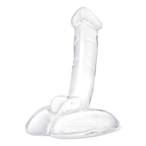 Стеклянный фаллоимитатор на подставке 7.5’’ Rideable Standing Glass Cock With Stability Base