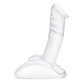 Стеклянный фаллоимитатор на подставке 7.5’’ Rideable Standing Glass Cock With Stability Base