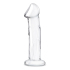Стеклянный фаллоимитатор 6’’ Glass Dildo With Veins & Flat Base