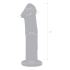 Стеклянный фаллоимитатор 6’’ Glass Dildo With Veins & Flat Base