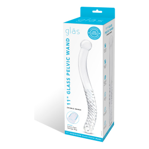 Стеклянный фаллоимитатор 11’’ Glass Pelvic Wand Double Ended