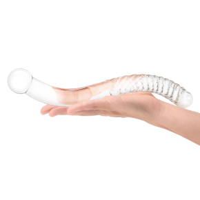 Стеклянный фаллоимитатор 11’’ Glass Pelvic Wand Double Ended