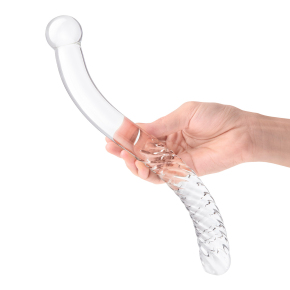 Стеклянный фаллоимитатор 11’’ Glass Pelvic Wand Double Ended