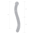 Стеклянный фаллоимитатор 11’’ Glass Pelvic Wand Double Ended