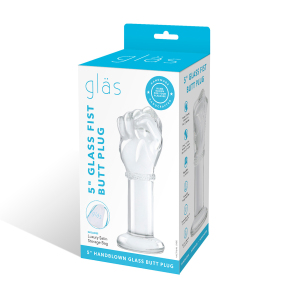 Стеклянный плаг в форме сжатой в кулак руки 5’’ Glass Fist Butt Plug