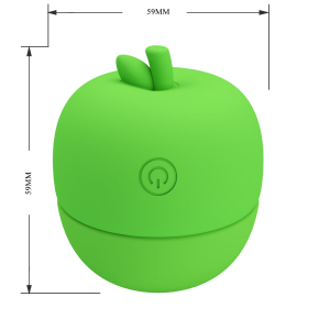 Клиторальный стимулятор в форме яблочка Apple Secret, зеленый