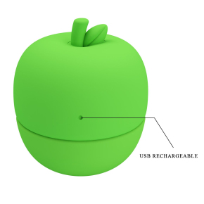 Клиторальный стимулятор в форме яблочка Apple Secret, зеленый