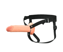 Пустотелый фаллопротез Fantasy X-tensions Elite 8" Hollow Silicone Strap-On