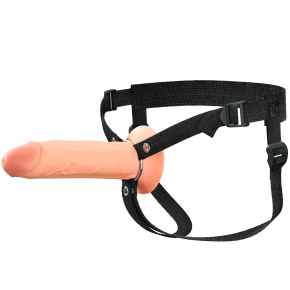 Пустотелый фаллопротез Fantasy X-tensions Elite 8" Hollow Silicone Strap-On