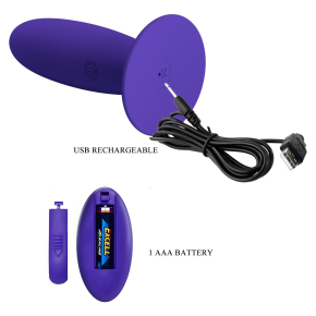 Remote Control Vibrating Plug Youth  &mdash; анальная вибропробка на пульте ДУ, 11&times;3.3 см