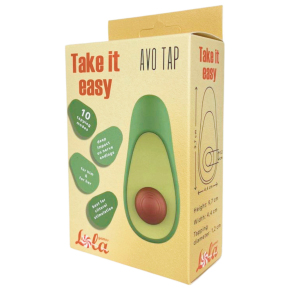 Клиторальный стимулятор в форме авокадо с постукивающим эффектом Take It Easy Avo Tap