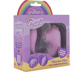 Сиреневый С-образный вибромассажер с функцией пульсации Unihorn C-Horse Marina Lilac