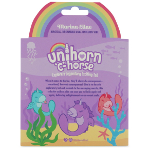 Сиреневый С-образный вибромассажер с функцией пульсации Unihorn C-Horse Marina Lilac