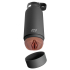 Мастурбатор-вагина в корпусе-бутылке Pipedream PDX Plus F*ck Flask, коричневый