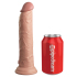 Вибратор на пульте ДУ Pipedream King Cock Elite 9" Vibrating Silicone Dual Density Cock with Remote