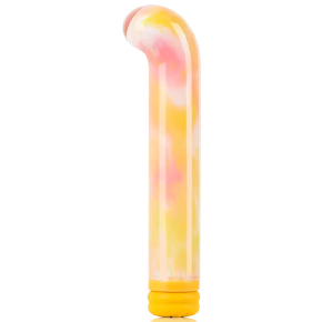 Компактный вибратор из стекла Magic Cane, желтый