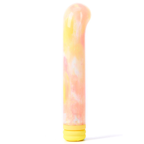 Компактный вибратор из стекла Magic Cane, желтый
