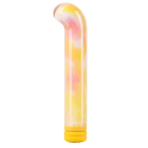 Компактный вибратор из стекла Magic Cane, желтый