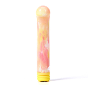 Компактный вибратор из стекла Magic Cane, желтый